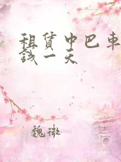 租赁中巴车多少钱一天