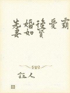 先婚后爱霸少宠妻如宝
