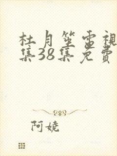 杜月笙电视剧全集38集免费观看