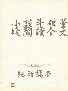 小说斗破苍穹在线阅读全文免费