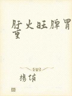 肝火旺脾胃湿气重