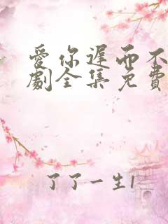 爱你迟而不晚短剧全集免费版