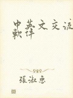 中英文交流翻译软件