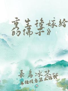 重生后嫁给渣过的佛子》
