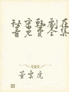 秘密韩剧在线观看免费全集电视剧高清