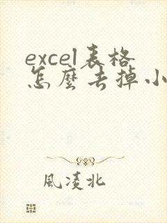 excel表格怎么去掉小数点后面的数