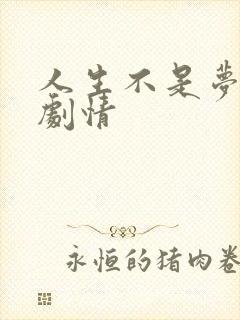 人生不是梦分集剧情