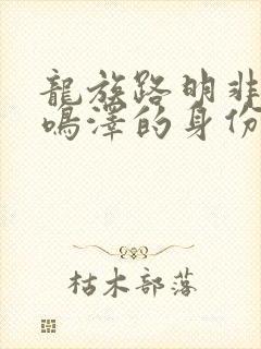 龙族路明非和路鸣泽的身份