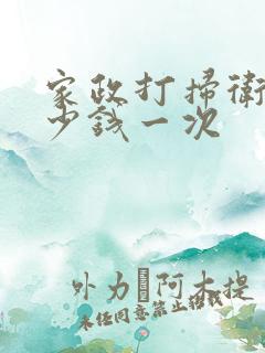 家政打扫卫生多少钱一次