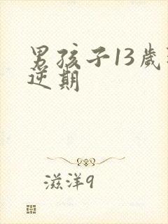男孩子13岁叛逆期