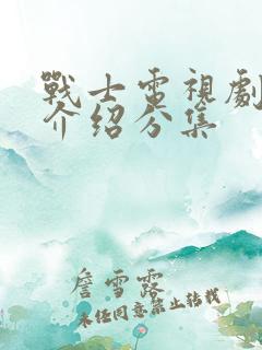 战士电视剧剧情介绍分集