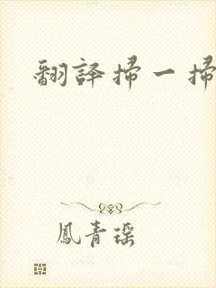 翻译扫一扫日语