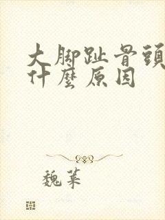 大脚趾骨头疼痛什么原因