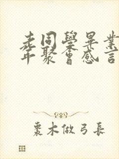 老同学毕业50年聚会感言