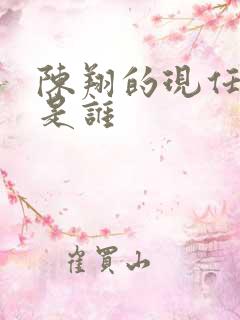 陈翔的现任妻子是谁