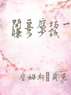 开豆腐坊一年能赚多少钱