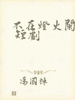 不在灯火阑珊处 短剧