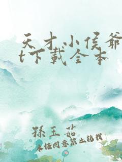 天才小侯爷txt下载全本