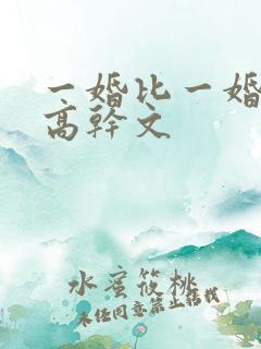 一婚比一婚高的高干文