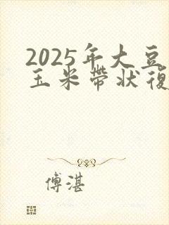 2025年大豆玉米带状复合种植
