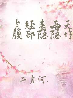 月经来两天左侧腹部隐隐作痛