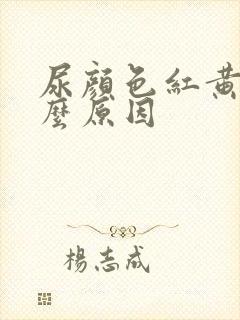 尿颜色红黄是什么原因