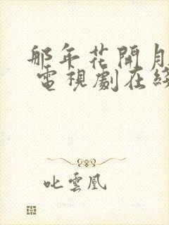 那年花开月正圆 电视剧在线观看