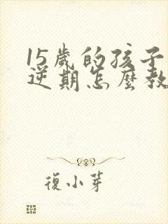 15岁的孩子叛逆期怎么教育孩子不爱学习