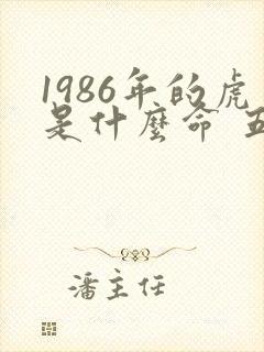 1986年的虎是什么命 五行属什么