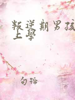 叛逆期男孩不想上学