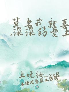 莫名我就喜欢你,深深的爱上你