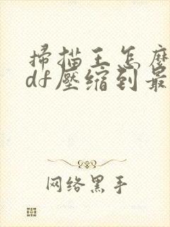 扫描王怎么把pdf压缩到最小