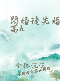 闪婚后先婚后爱高h