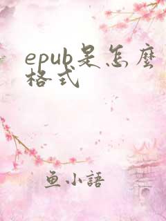 epub是怎么格式