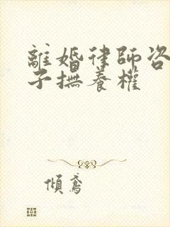 离婚律师咨询孩子抚养权