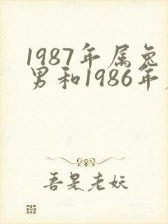 1987年属兔男和1986年属虎女相配吗