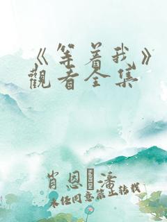 《等着我》免费观看全集
