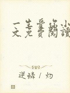 一生爱你小说全文免费阅读无弹窗