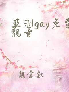亚洲gay免费观看