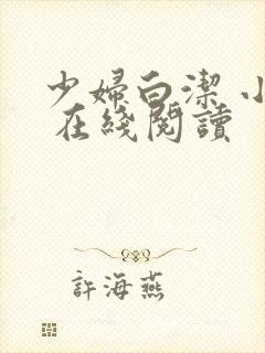 少妇白洁 小说 在线阅读