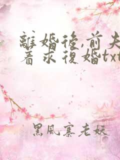 离婚后,前夫哭着求复婚txt