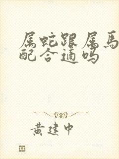 属蛇跟属马的婚配合适吗