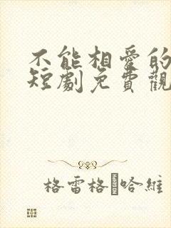 不能相爱的我们短剧免费观看高清