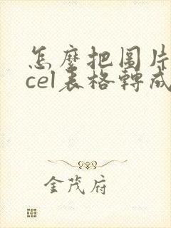 怎么把图片excel表格转成电子版表格形式