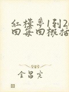 红楼梦1到20回每回概括