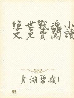 绝世战魂小说全文免费阅读无弹窗