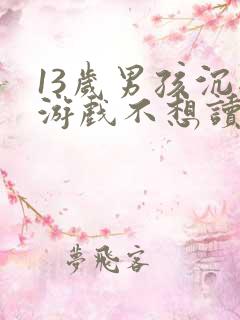 13岁男孩沉迷游戏不想读书该怎么办