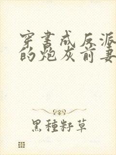 穿书成反派大佬的炮灰前妻