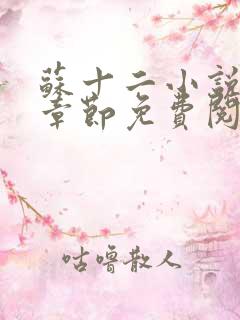 苏十二小说最新章节免费阅读全文
