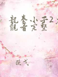 龙拳小子2免费观看完整